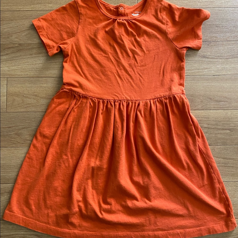 Primary.com Short Sleeve Dress w/Pockets 10/12